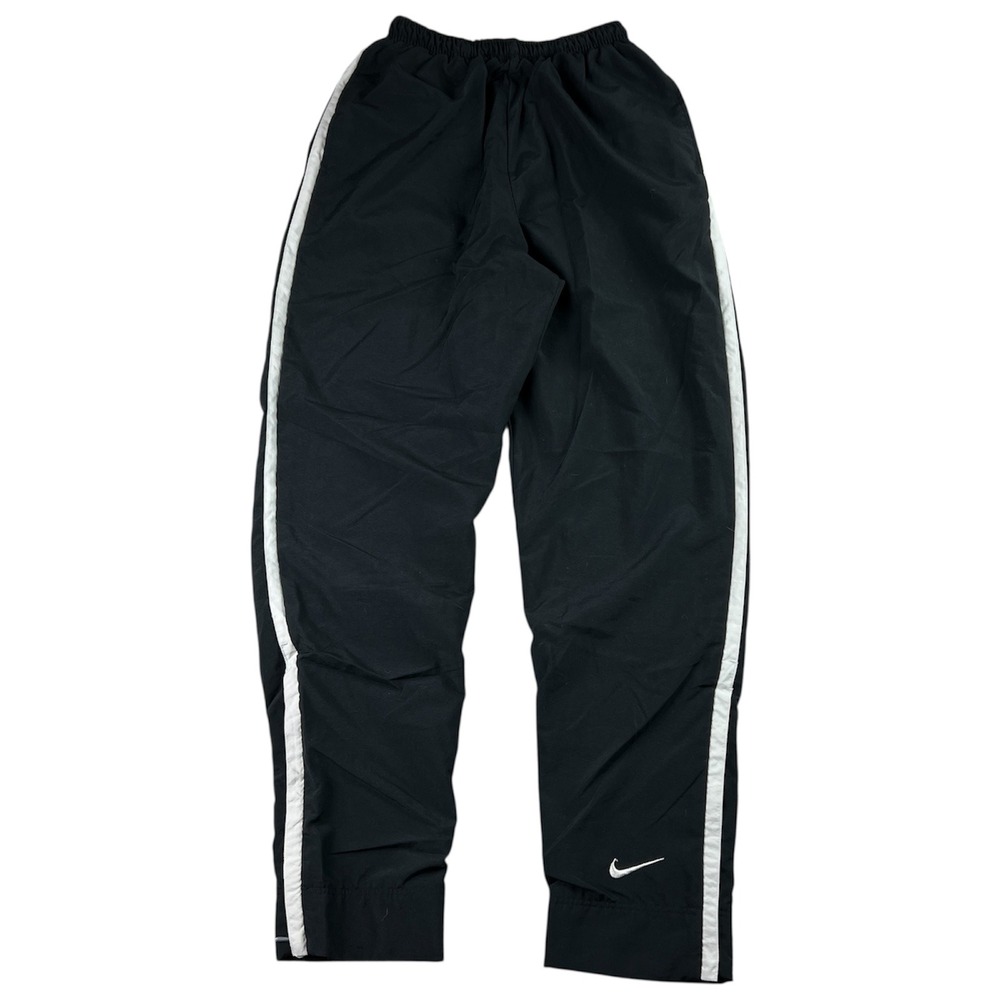 Vintage Nike Black Track Pants Athletic Joggers Women's Medium Baggy Y2K Ankle z